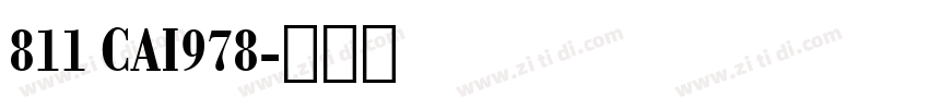 811 CAI978字体转换